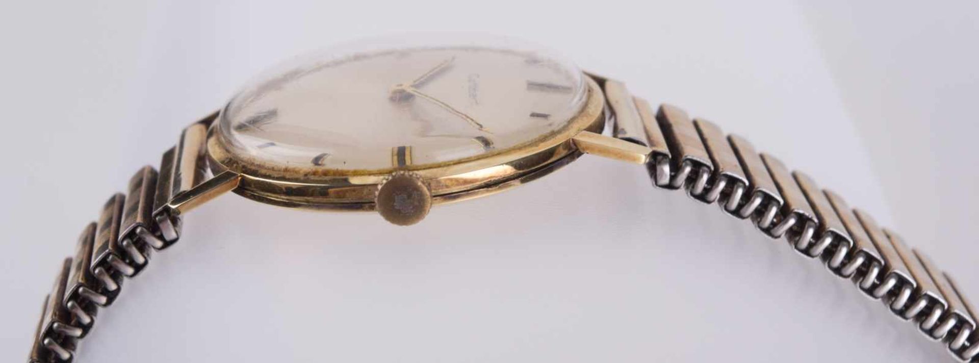 Armbanduhr Cortebert Schweiz um 1960 / Wristwatch, Cortebert Switzerland about 1960 GG 585/000, - Image 2 of 4