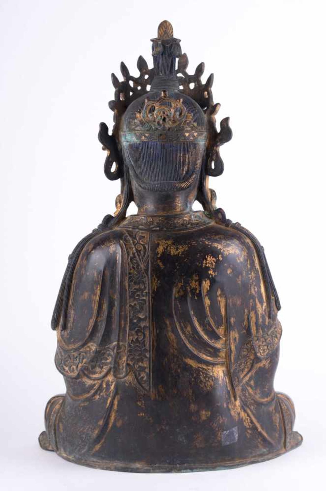 große Bronze der Guanyin ?? / ??, China 18./19. Jhd. / Large Bronze Guanyin, China 18/19th century - Bild 3 aus 7