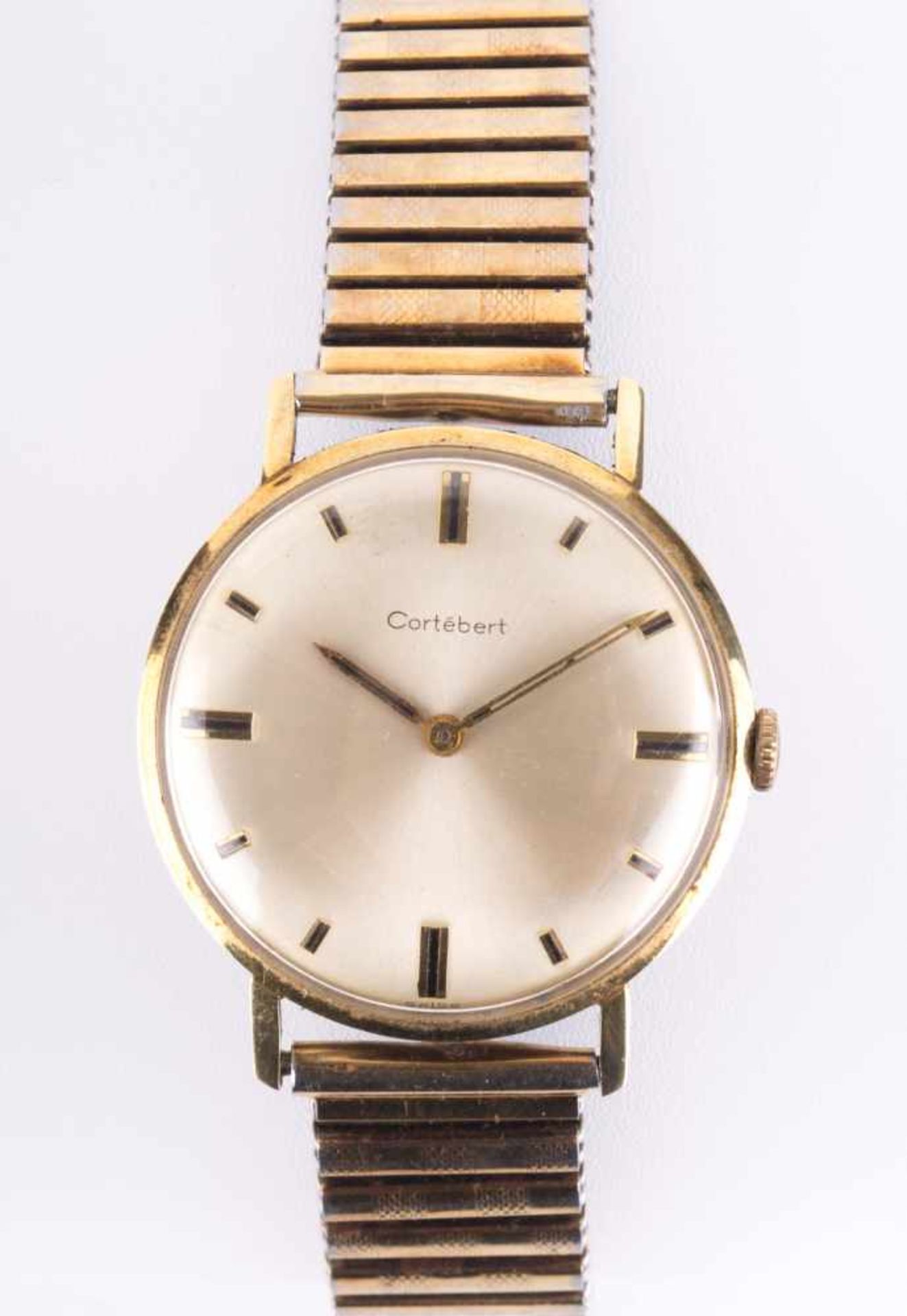 Armbanduhr Cortebert Schweiz um 1960 / Wristwatch, Cortebert Switzerland about 1960 GG 585/000,