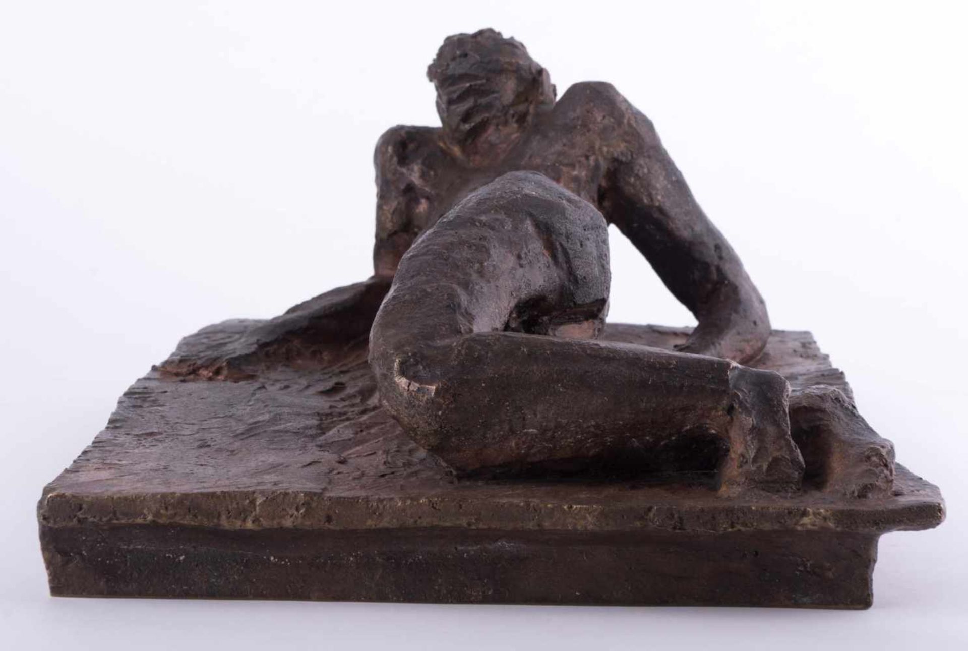 Hans VENT (1934) "Liegende" (2017) Skulptur-Volumen, Bronze, Maße: 17,5 cm x 36,5 cm x 27,5 cm, in - Bild 3 aus 8