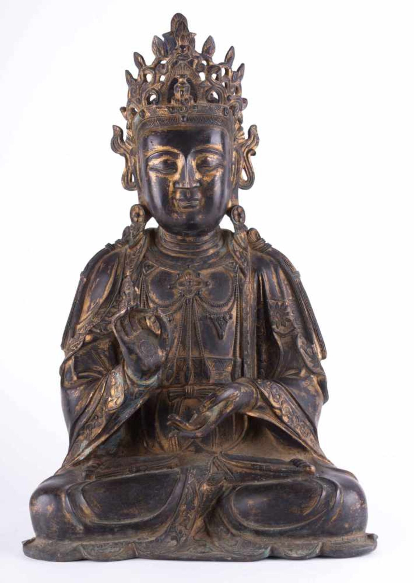 große Bronze der Guanyin ?? / ??, China 18./19. Jhd. / Large Bronze Guanyin, China 18/19th century