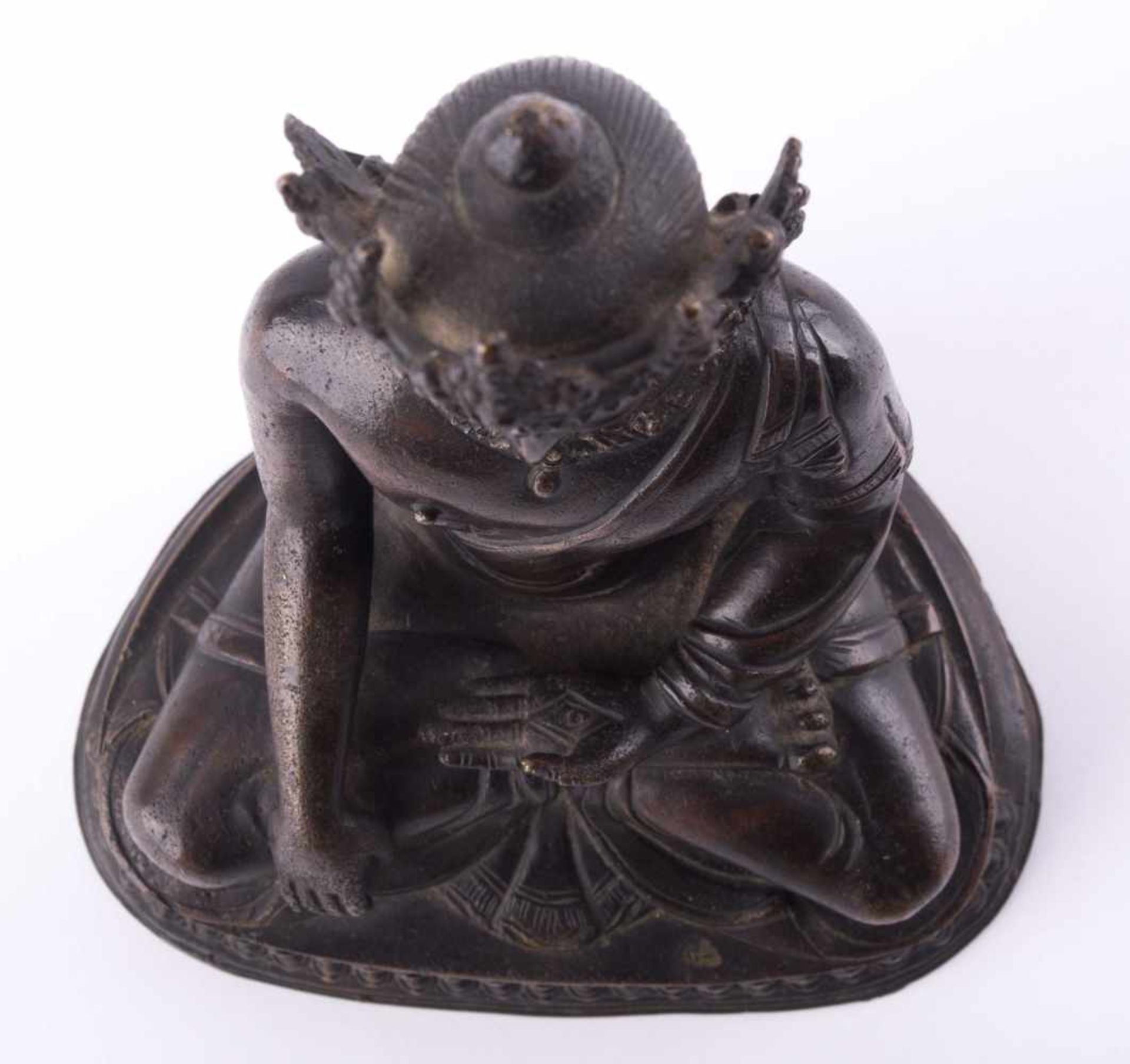 Bronze der Sitatara Tibet 19. Jhd. / Sitatara Bronze, Tibet 19th century Bronze, dunkelbraune - Bild 5 aus 6