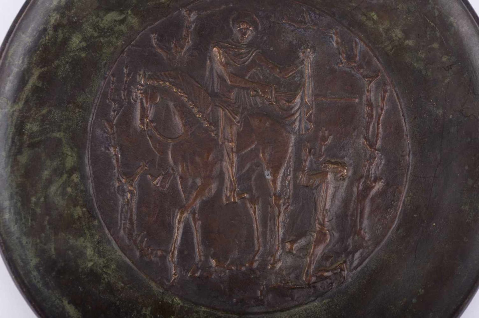 Franz MIKOREY (1907-1986) Bronzerelief, Ø ca. 16,8 cm, signiert und datiert 1951, im Spiegel sehr - Bild 2 aus 4