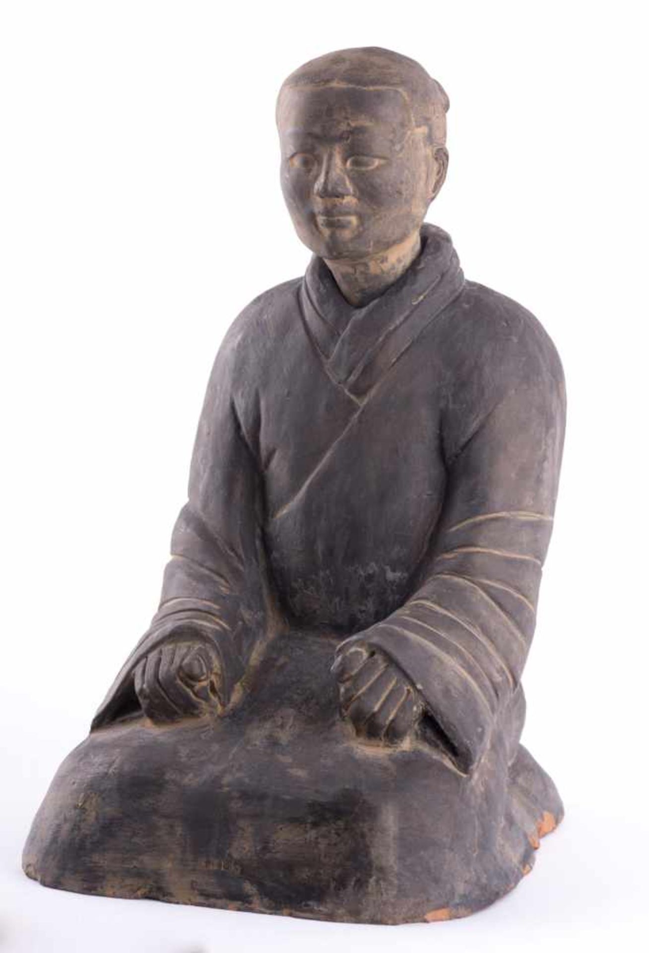 sitzender Buddha China 18./19. Jhd. / sitting Buddha, China 19th/19th century Keramik, umlaufend