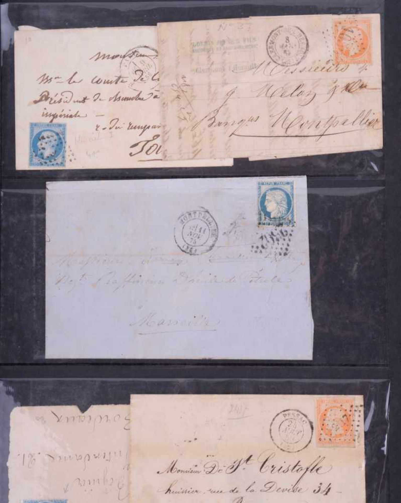 Sammlung Briefe und Ganzsachen 19. /20. Jhd. 78 Briefe, überwiegend Frankreich ab 1859, dabei auch 6 - Bild 4 aus 4