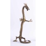 Drache China Bronze, feine detailgetreue Ausformung, H: 44 cm Dragon China bronze, fine and detailed