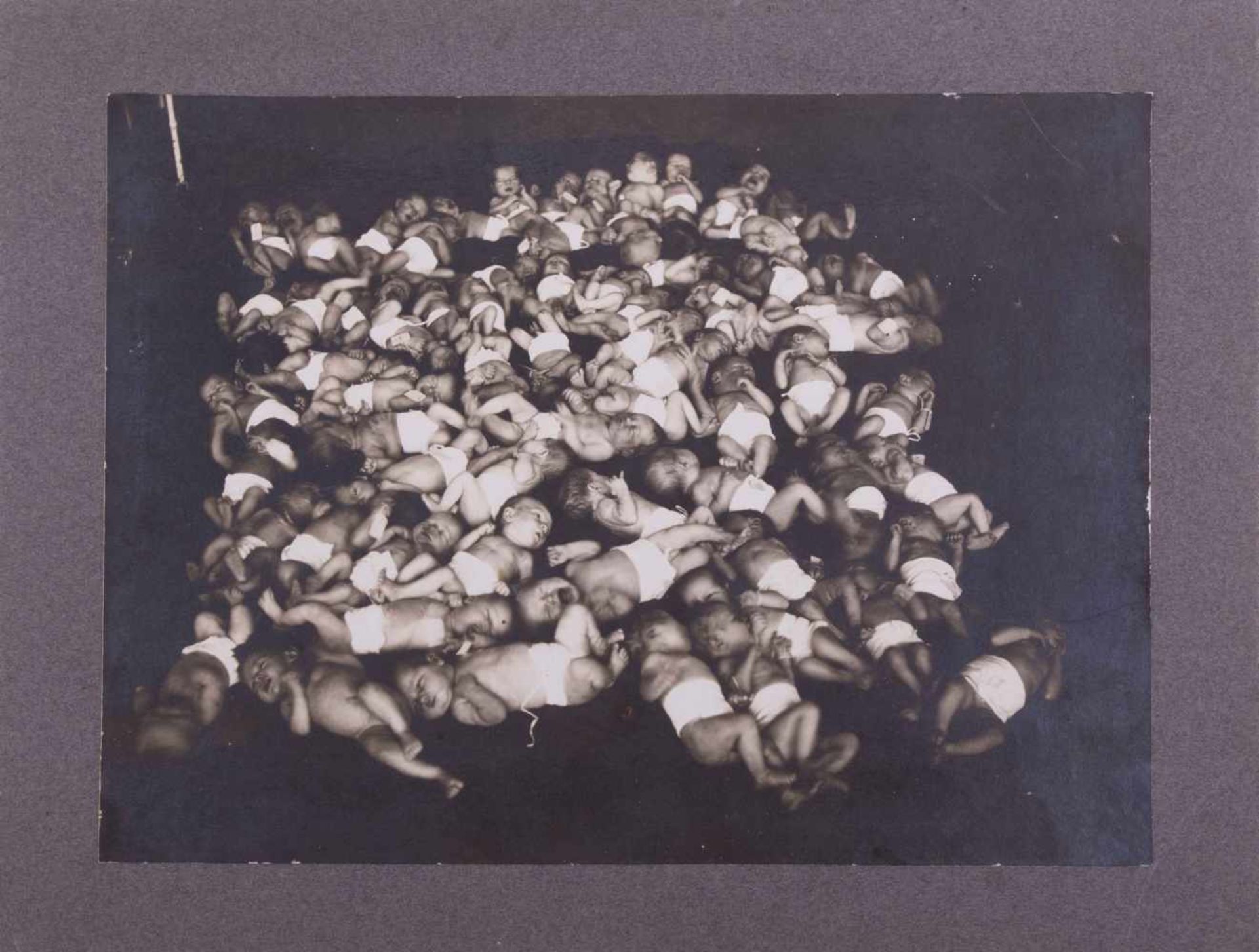 Silbergelantine Abzug um 1900 Babies, 15,1 cm x 20,7 cm, Gelatin silver print about 1900 Babies,