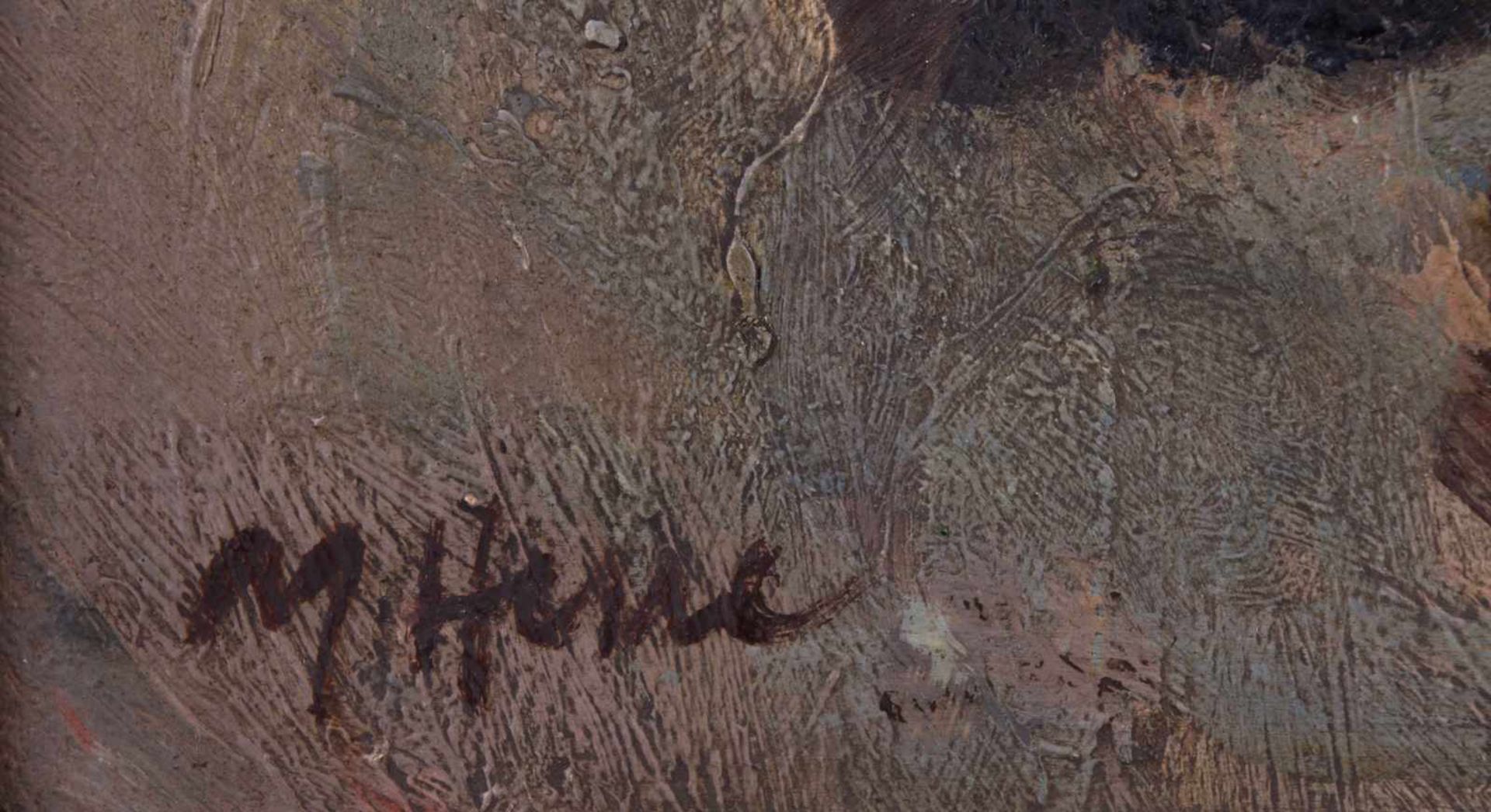 Marie HESSE (1844-1911) "Glockenblumen" Gemälde Öl/Hartfaserplatte, 58,5 cm x 45 cm, mit Rahmen, - Image 5 of 6