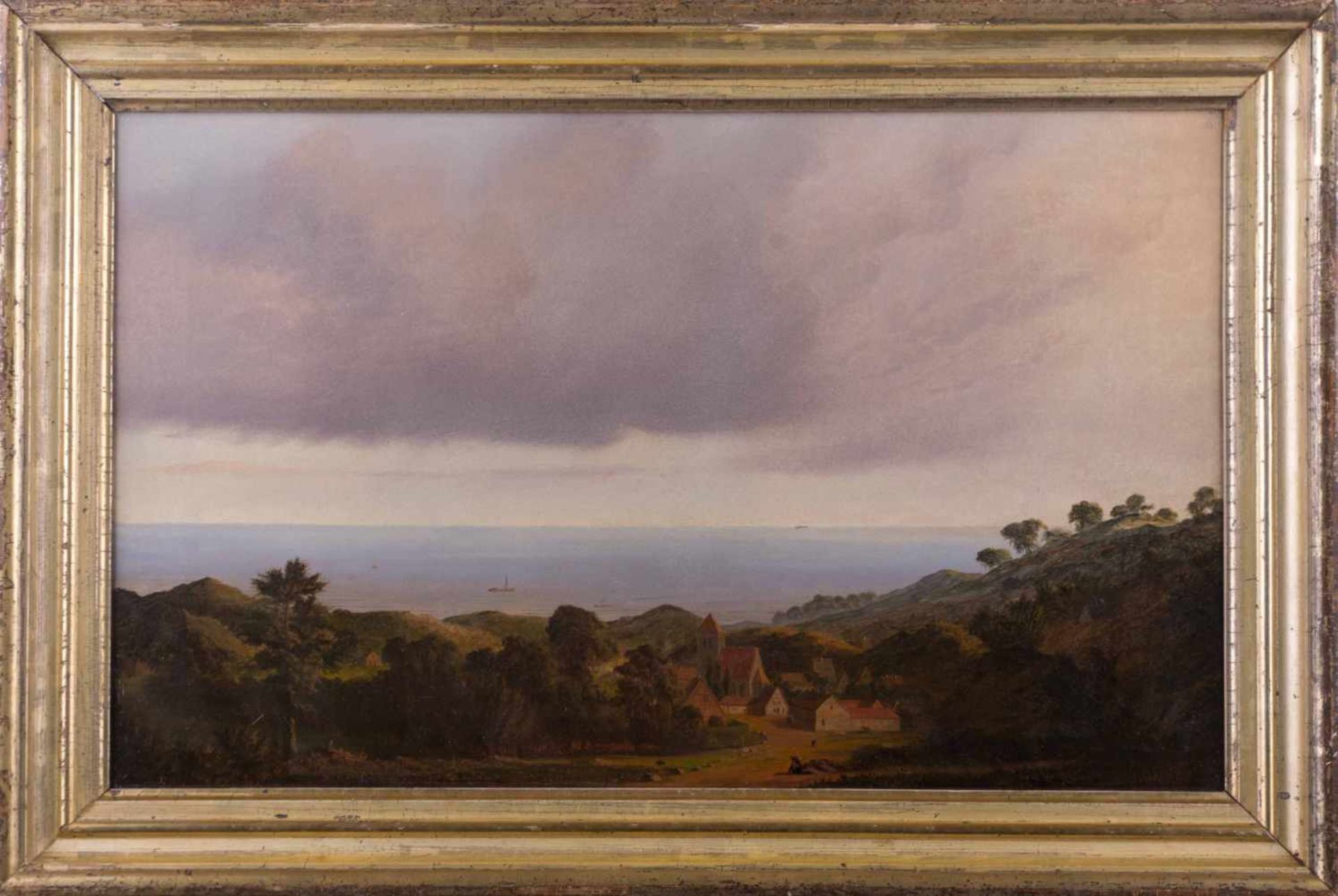 Christoffer Wilhelm ECKERSBERG (1783-1853) Umkreis "Blick auf die offene See" Gemälde Öl/Leinwand ( - Image 2 of 5