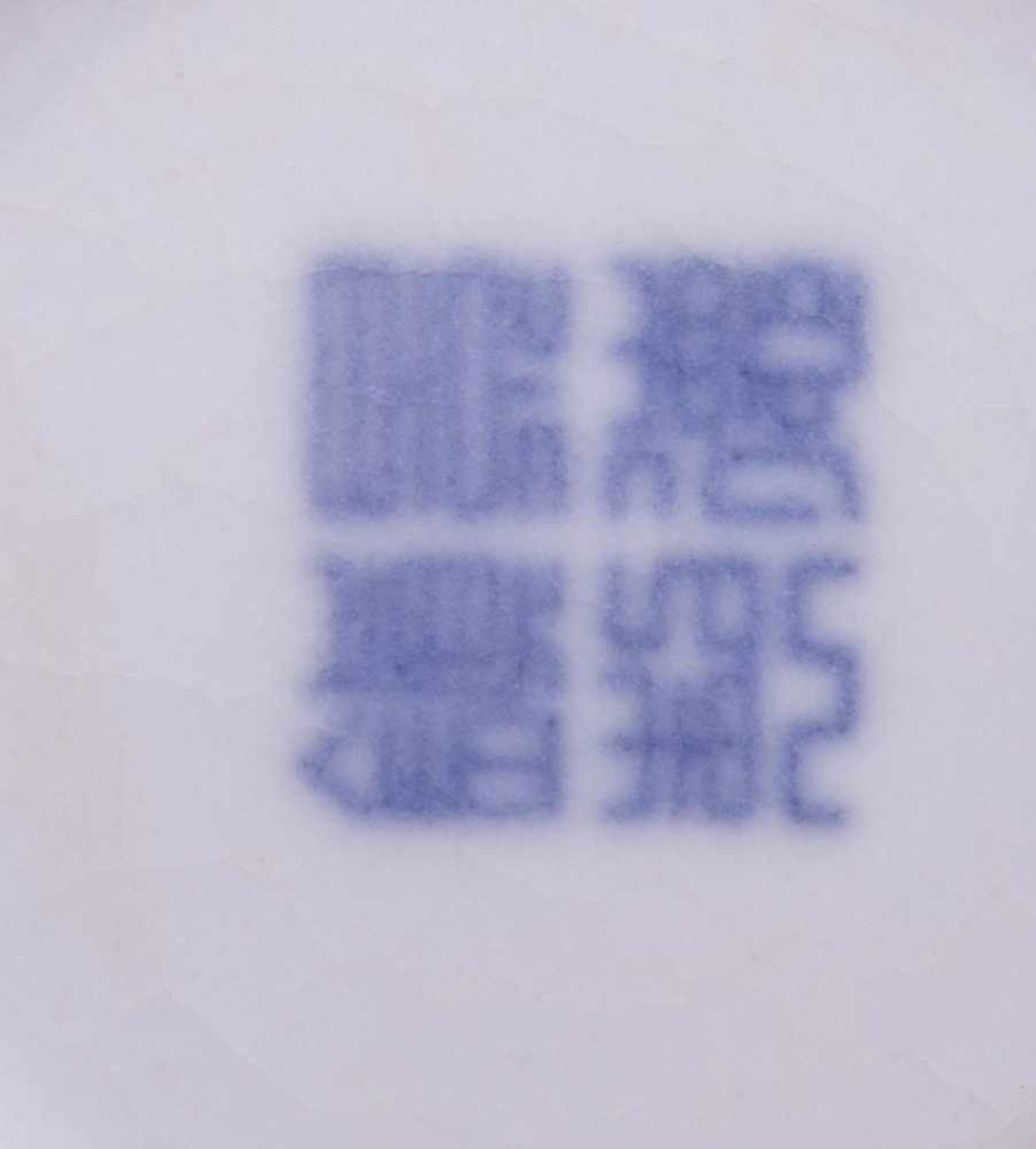 Vase China 19. Jhd. Ochsenblutglasur, unterm Stand Unterglasurblaue 4 Zeichenmarke, H: ca. 19 cm - Bild 3 aus 3