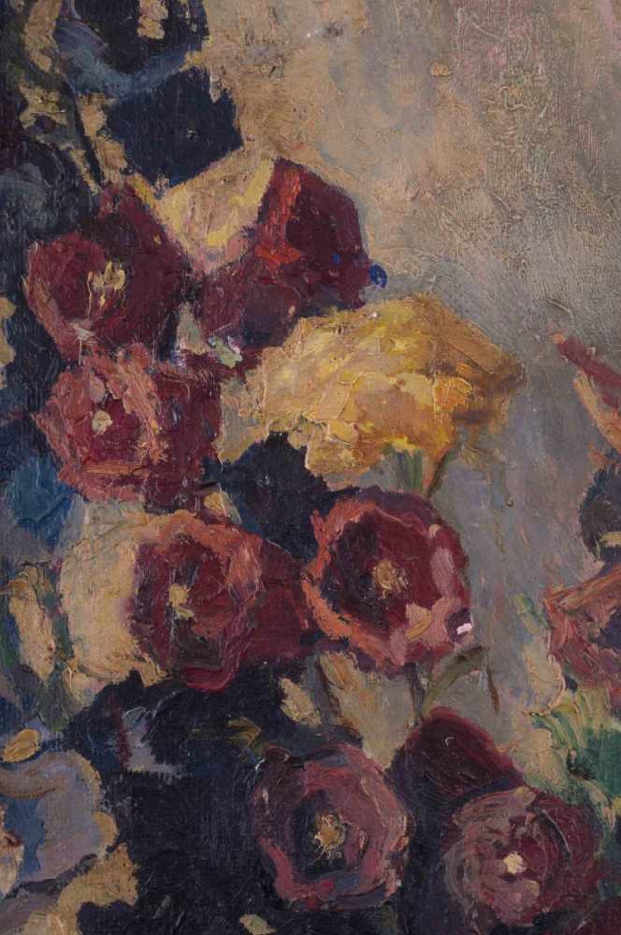 Marie HESSE (1844-1911) "Glockenblumen" Gemälde Öl/Hartfaserplatte, 58,5 cm x 45 cm, mit Rahmen, - Image 3 of 6