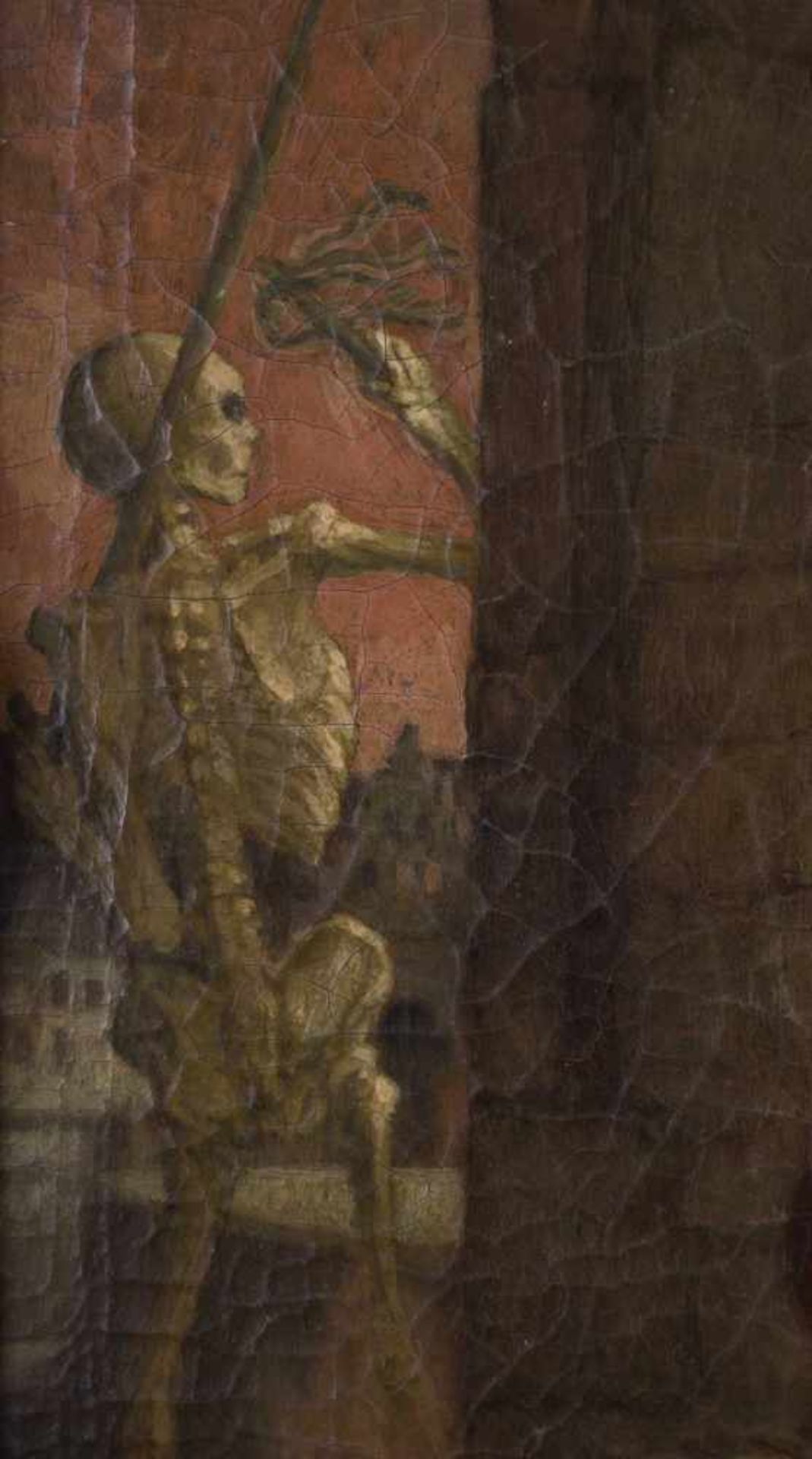 Künstler des 19. Jhd. "Inferno" Gemälde Öl/Leinwand auf Holzplatte, 70 cm x 50 cm, mit Rahmen 90 x - Image 3 of 6