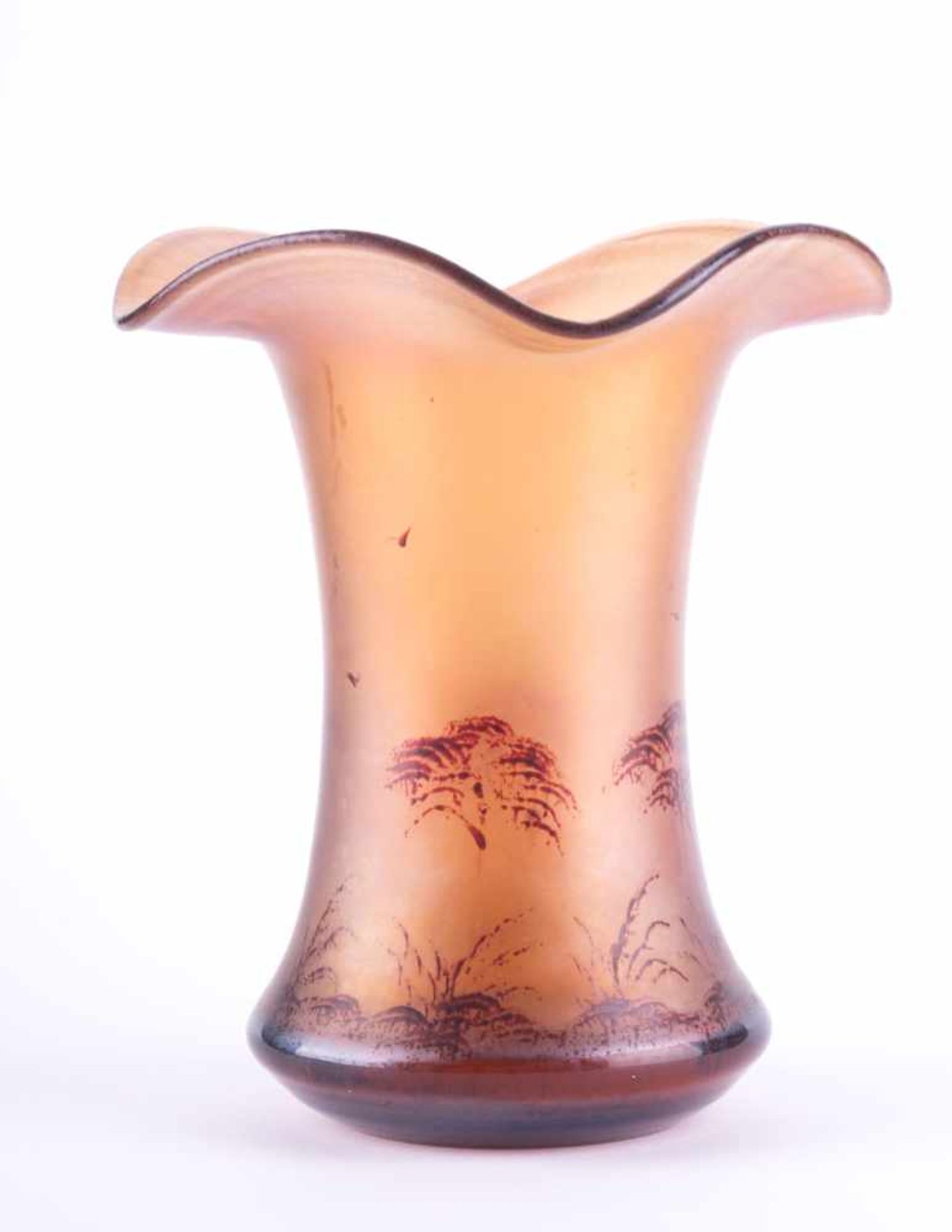 Vase um 1920 irisierendes Glas, H: 18,3 cm Vase about 1920 indescent glass, height: 18,3 cm