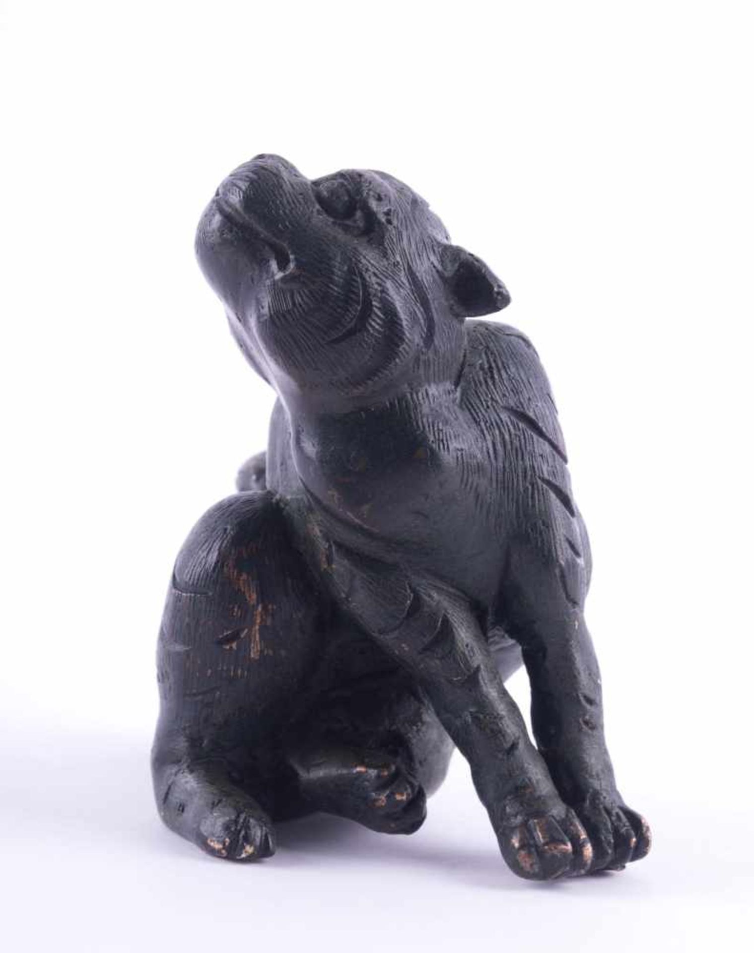 Bronzefigur Japan 19. Jhd. sitzender Tiger, H: 8,5 cm, Bronze Figure, Japan 19th century sitting