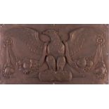 Kupferrelief 18./19. Jhd. mit Napoleonischem Adler, 35 cm x 62 cm Copper relief 18th/19th century.