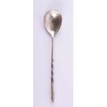 Silberlöffel Rußland um 1900 Niello, Silber 84 Zolotnik, L: 13,7 cm silver spoon Russia about 1900