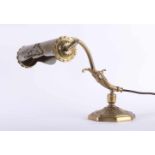 Klavierlampe um 1900 Messing/Bronze, H: 22 cm, 24,5 cm Piano lamp around 1900 Brass / bronze,