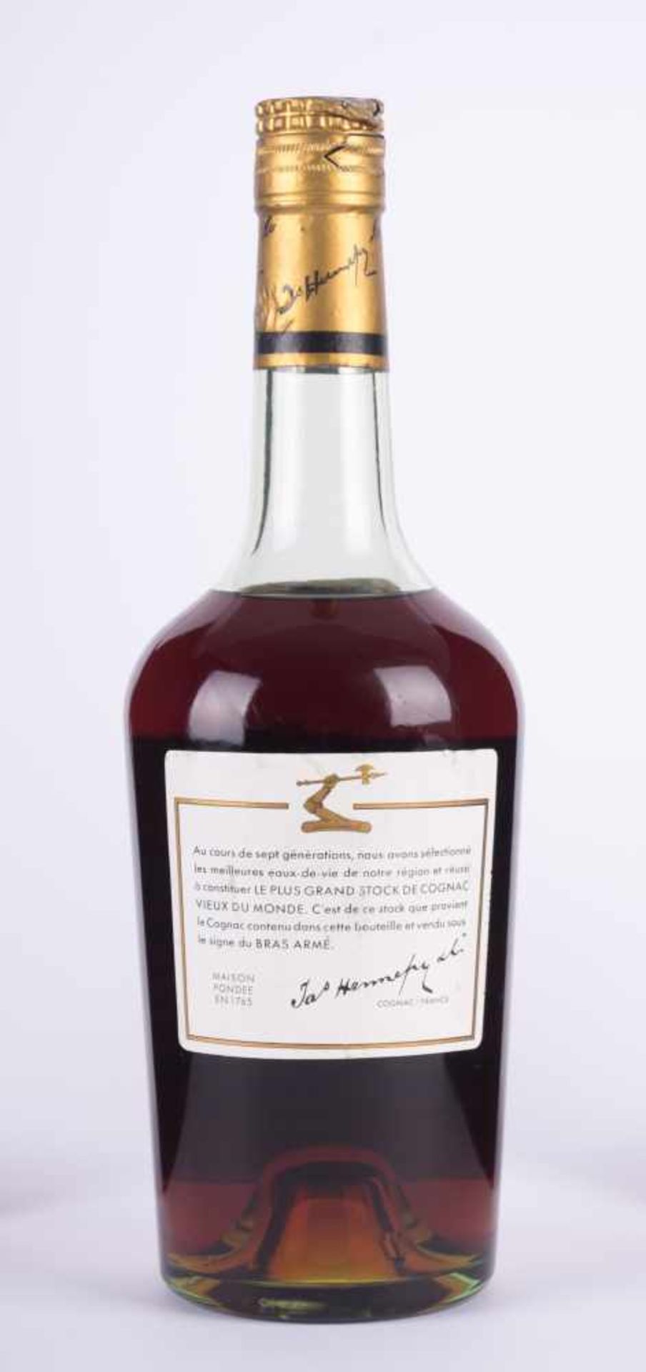 Hennessy Cognac Franreich 1960 Füllstand normal, Etikett guter Zustand, 0,7 l Hennessy Cognac France - Image 2 of 3