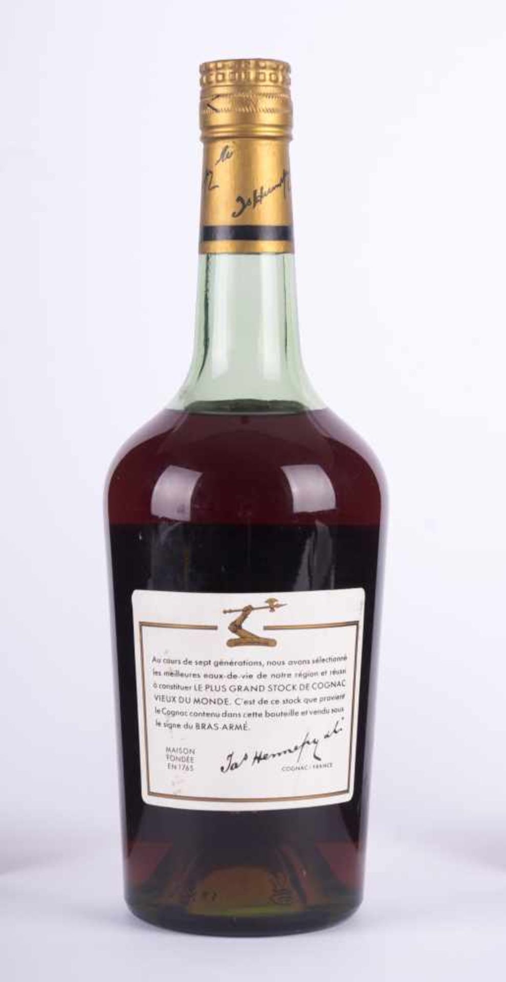 Hennessy Cognac Franreich 1960 Füllstand normal, Etikett guter Zustand, 0,7 l Hennessy Cognac France - Image 3 of 4