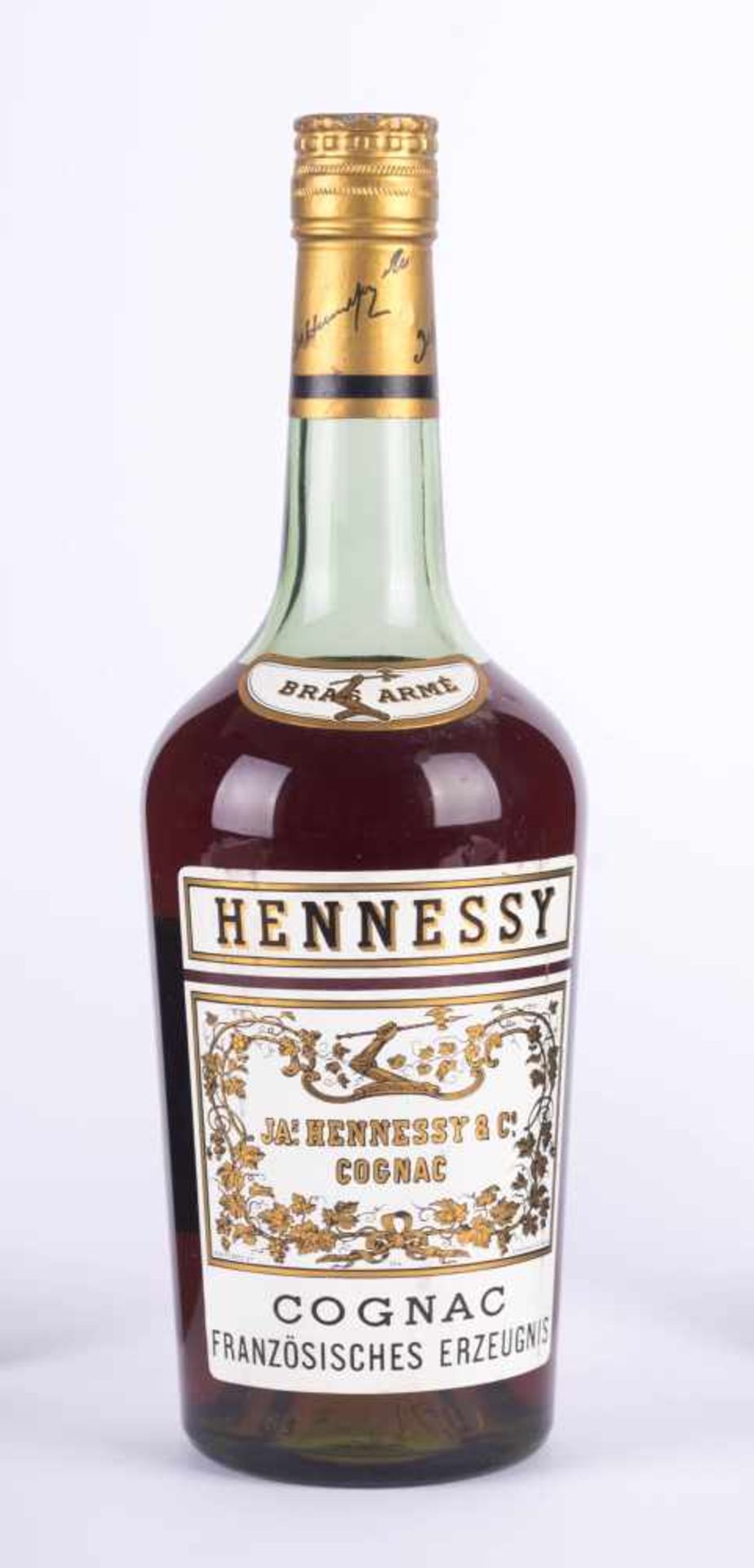 Hennessy Cognac Franreich 1960 Füllstand normal, Etikett guter Zustand, 0,7 l Hennessy Cognac France