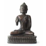 Bronze des Buddha Shakyamuni Tibet Bronze, H: 19,5 cm Bronze of Buddha Shakyamuni Tibet Bronze,