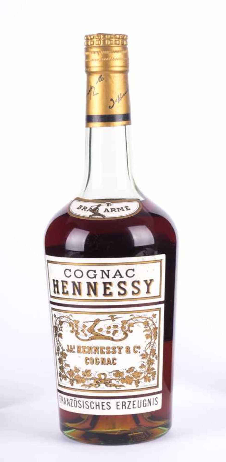Hennessy Cognac Franreich 1960 Füllstand normal, Etikett guter Zustand, 0,7 l Hennessy Cognac France