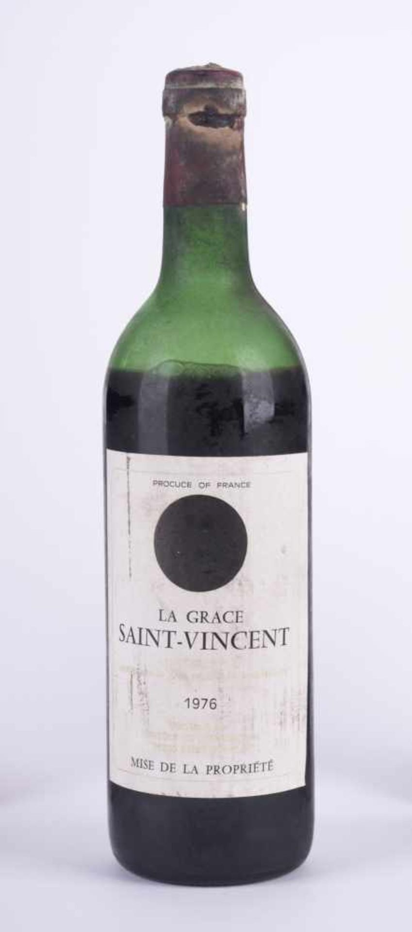 La Grace Saint- Vincent 1976 Füllstand Schulter, Etikett guter Zustand, 0,75 l La Grace Saint-