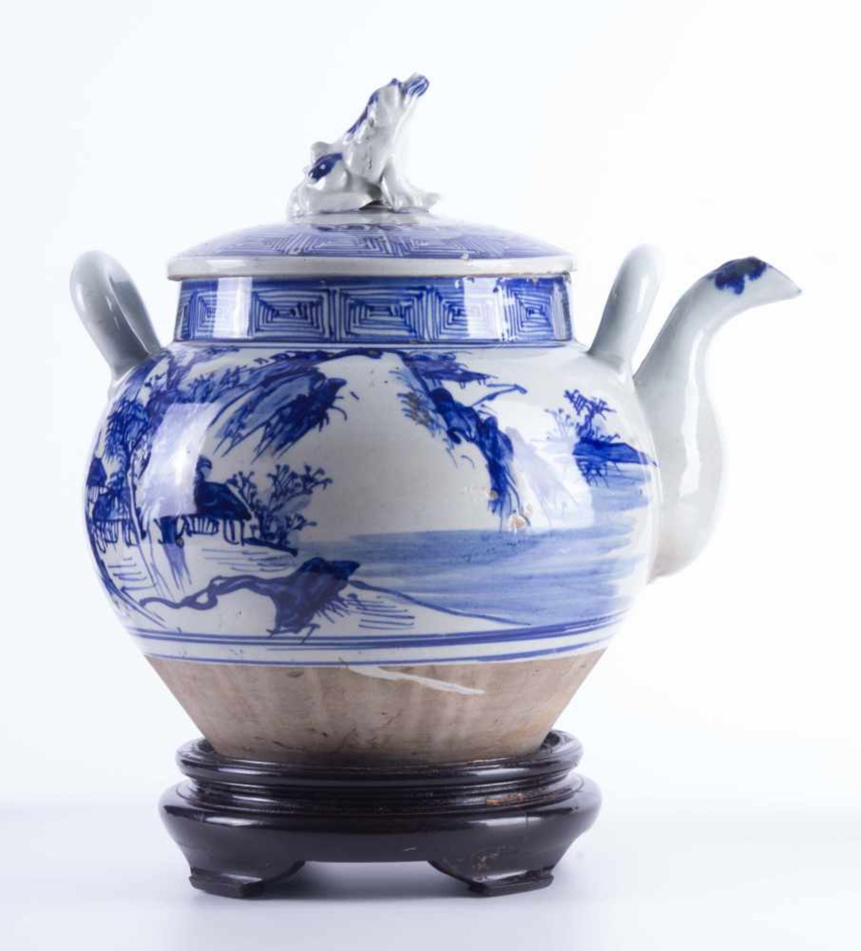 Bodenvase China 19./20. Jhd.Famille Rose, farbig staffiert, mit seitlichen Handhaben, H: 61 - Image 3 of 6