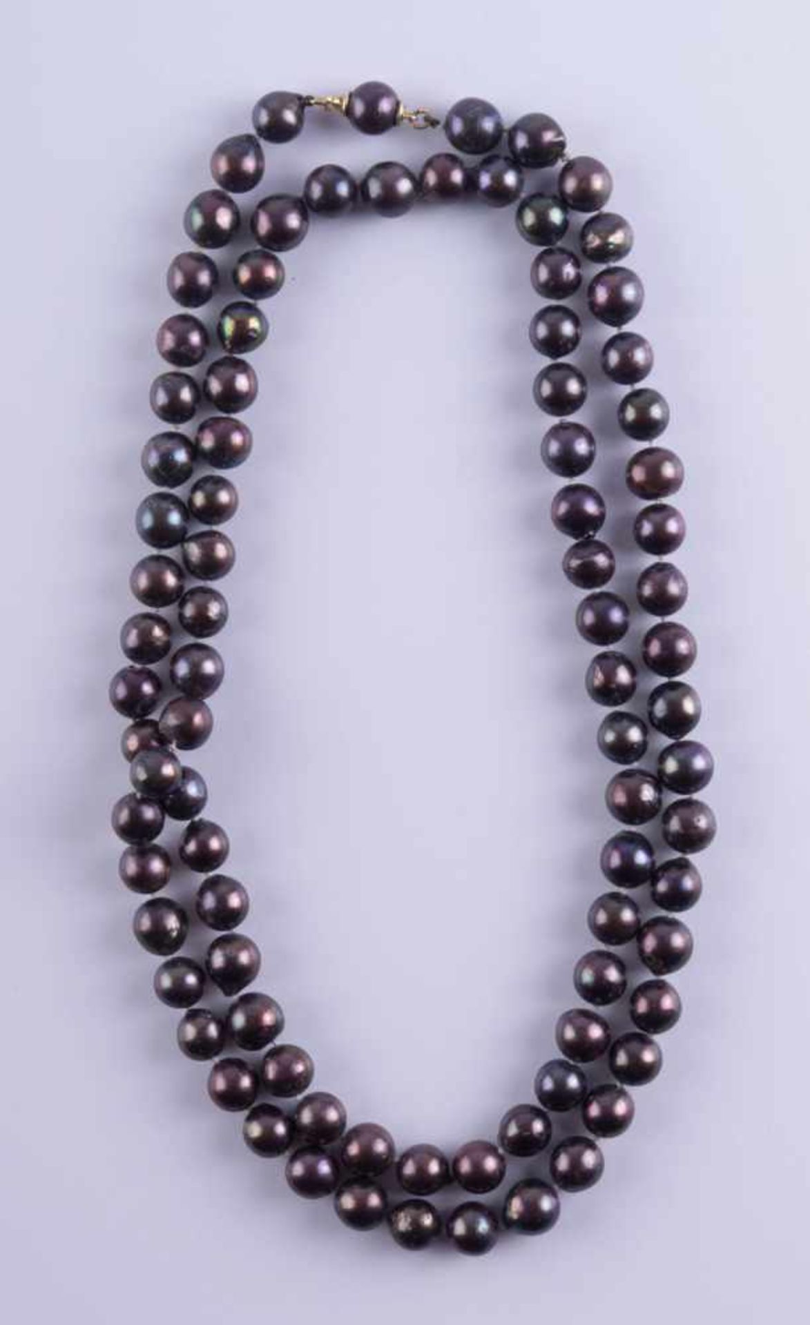 Akoya PerlenketteØ der Perlen 7-8 mm, L: ca. 88 cmAkoya pearl necklaceØ of the pearls 7-8 mm,
