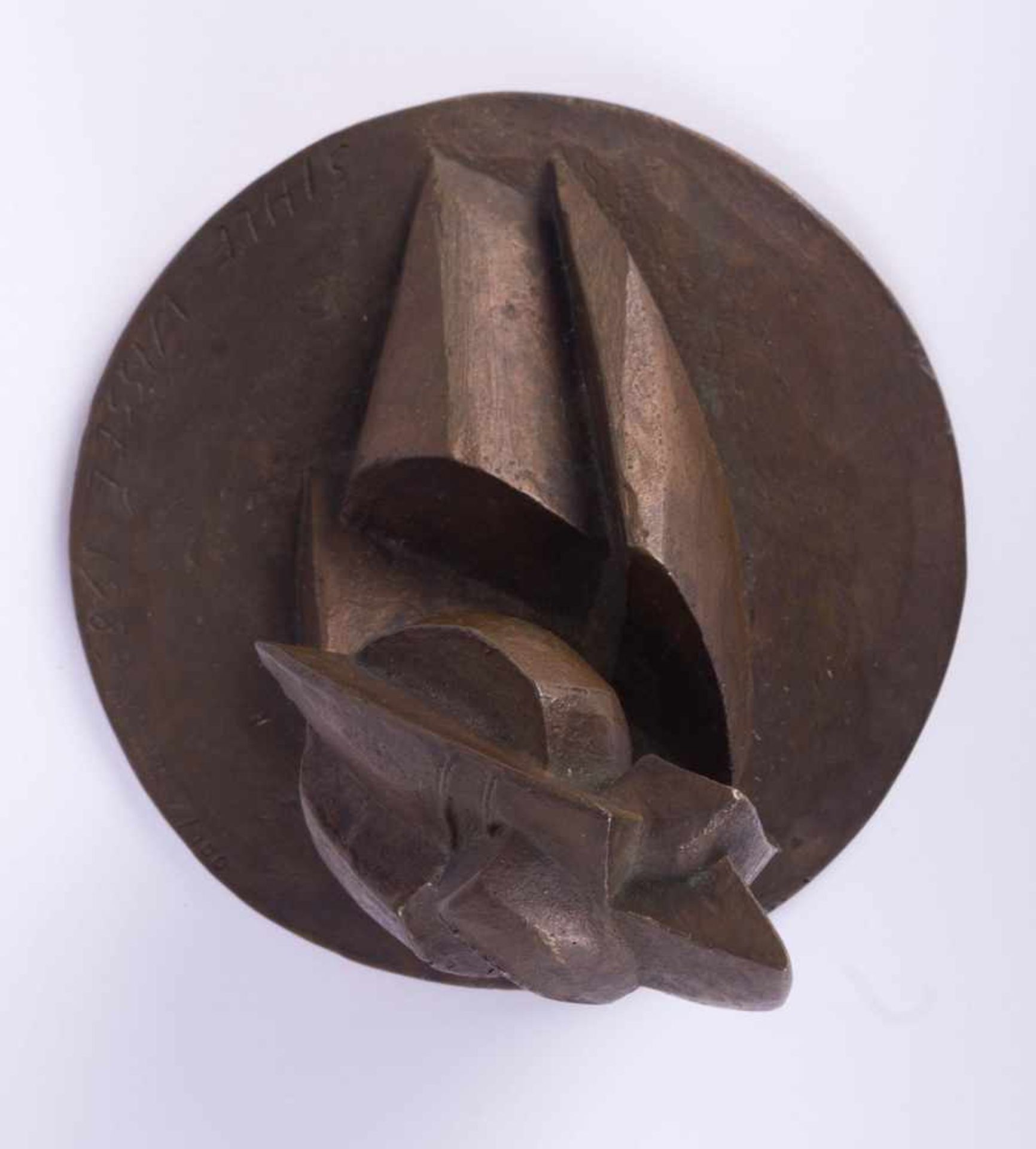 Manfred SIHLE-WISSEL (1934)"Figur"Skulptur-Volumen, Bronze, H: 8,2 cm, Ø 12 cm,braune Patina, am - Bild 4 aus 5