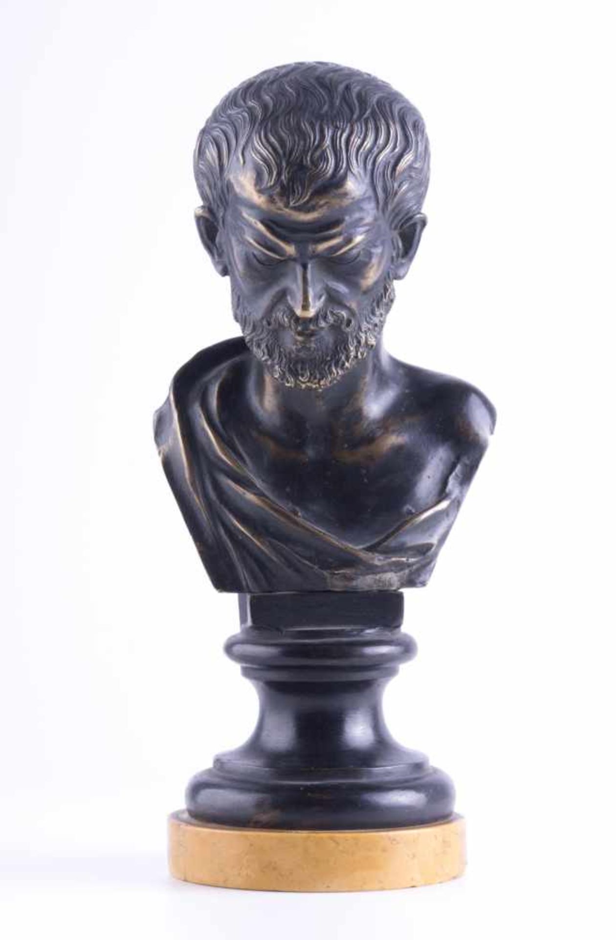 Anonymer Künstler der 18./19. Jhd. oder älter"römische Portraitbüste"Skulptur-Volumen, Bronze,