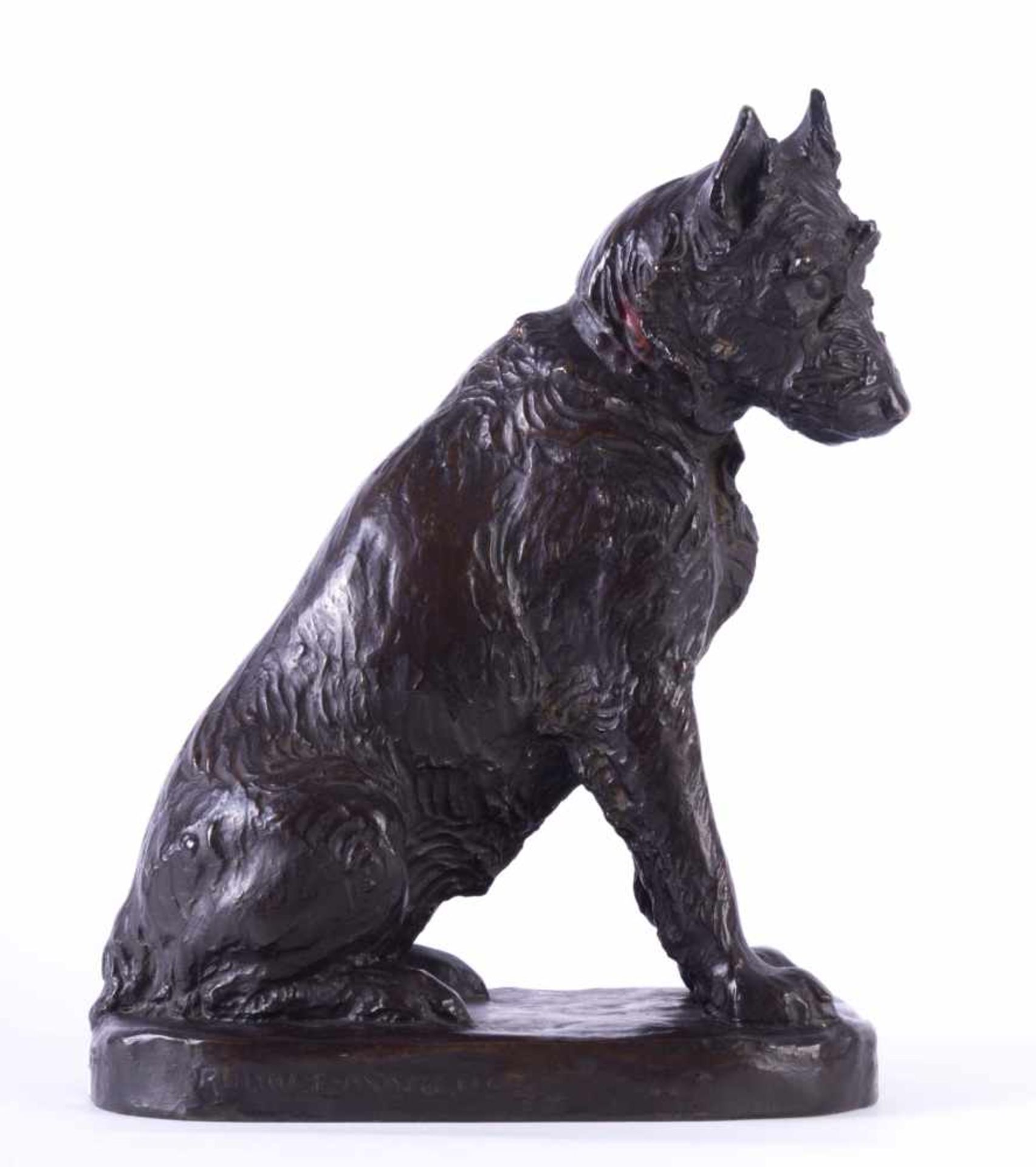 Rudolf MARCUSE (1878-c.1930/40)"Terrier"Skulptur-Volumen, Bronze, H: 31,5 cmRudolf MARCUSE (1878-c.