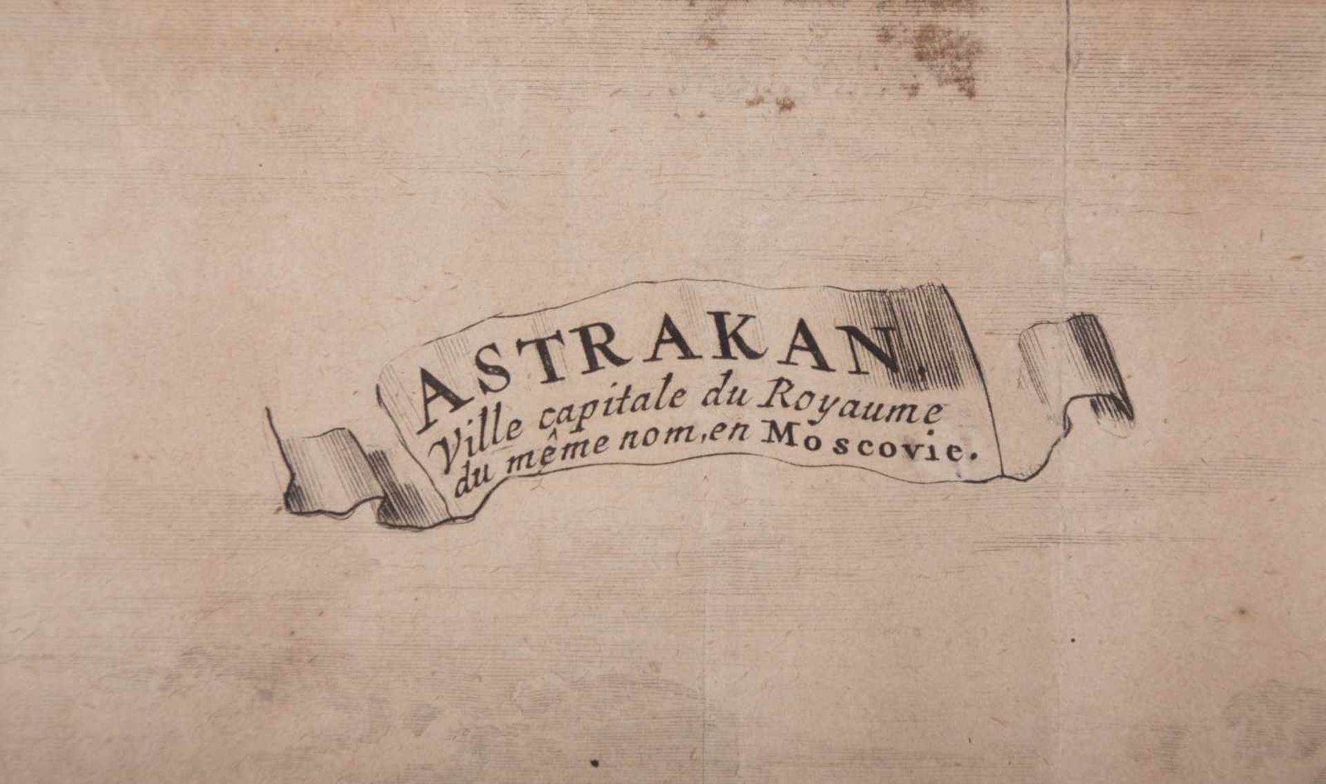 Anonymer Künstler um 1800"Astrakan"Stahlstich, 28,5 cm x 33,5 cmAnonymous artist around 1800" - Image 2 of 4