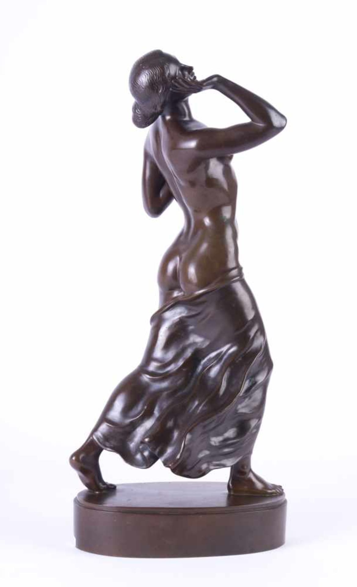 Fritz WINKLER (1894-1964)"Stehender weiblicher Akt"Skulptur-Volumen, Bronze, H: 46 cm,auf dem Sockel