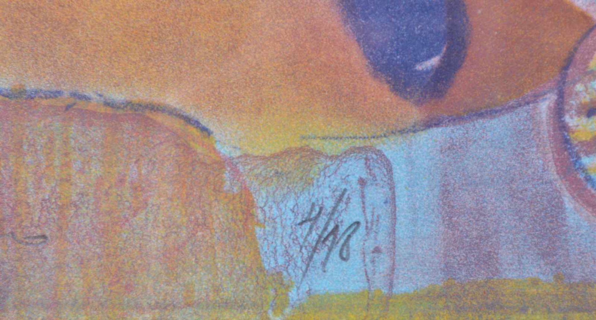 Valerie CHAKALOV (1957)"ohne Titel"Grafik- Farblithografie, 50 cm x 6 cm,links unten kyrillisch - Image 3 of 4