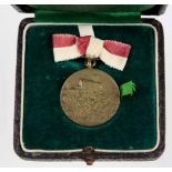 Auszeichnung Handelskammer Gera tragbare Bronze-Medaille *Für Treue in der Arbeit*, runde Form mit