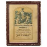 Urkunde Leipzig 1919 hochformatige lithographierte sowie handschriftlich ergänzte Urkunde vom Bund