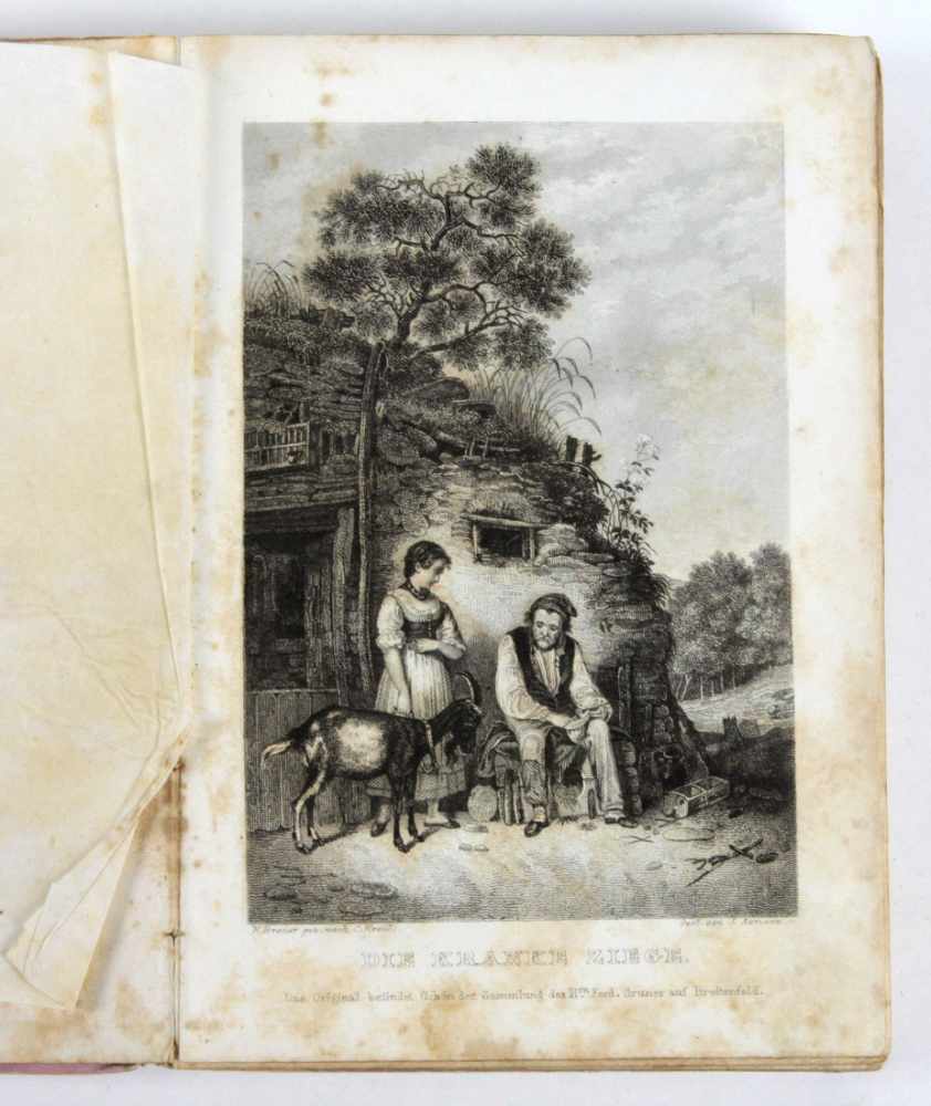 Penelope Almanach 1840 Taschenbuch für das Jahr 1840. Hsg.v. Theodor Hell. 29. Jg. Mit Stahlstichen. - Image 3 of 5