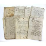 Mühlenunterlagen 1765/1834 Konvolut handschriftliche Unterlagen der Herren Johann Georg Faßmann u.
