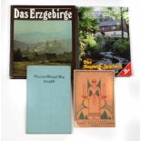 Das Erzgebirge u.a. Konvolut von 4 Büchern, dabei *Das Erzgebirge* von Rössing- Winkler u. Paul