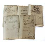 Mühlenunterlagen Colditz 1770/1831 Konvolut handschriftliche Unterlagen, dabei Amts Colditz