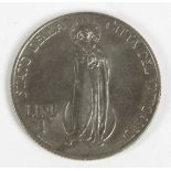 1 Lire Heiliges Jahr 1933/34 Papst Pius XI Silber, 1 Lire Heiliges Jahr 1933/34 Papst Pius XI, avers