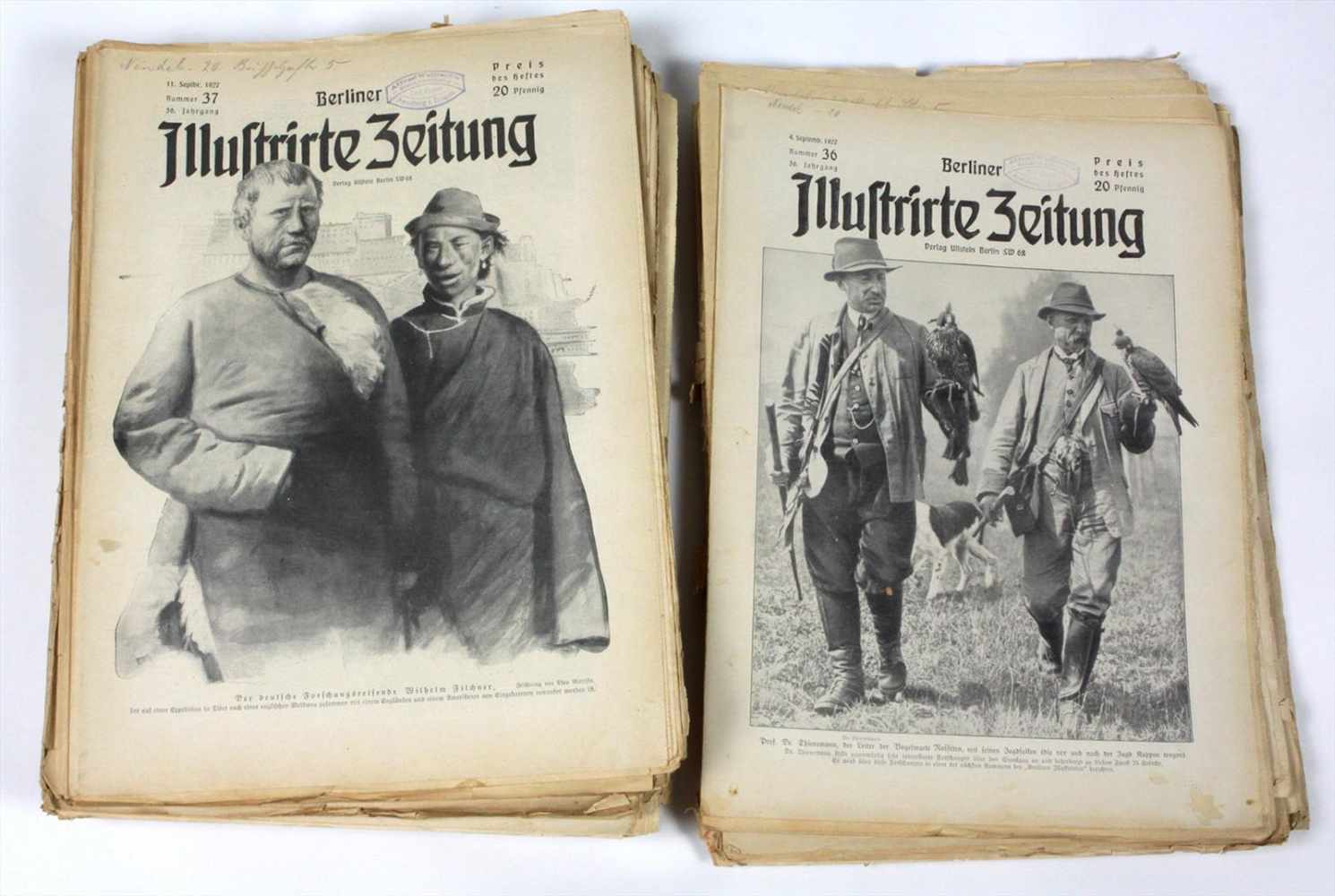 Illustrierte Zeitung 1926 mit Ausgaben des Jahrgangs 1926, je mit Beiträgen der Zeit, Abb. u.