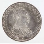 5 Mark Wilhelm II von Preussen 1914 A Silbermünze Fünf Mark Deutsches Reich 1914, so auch um