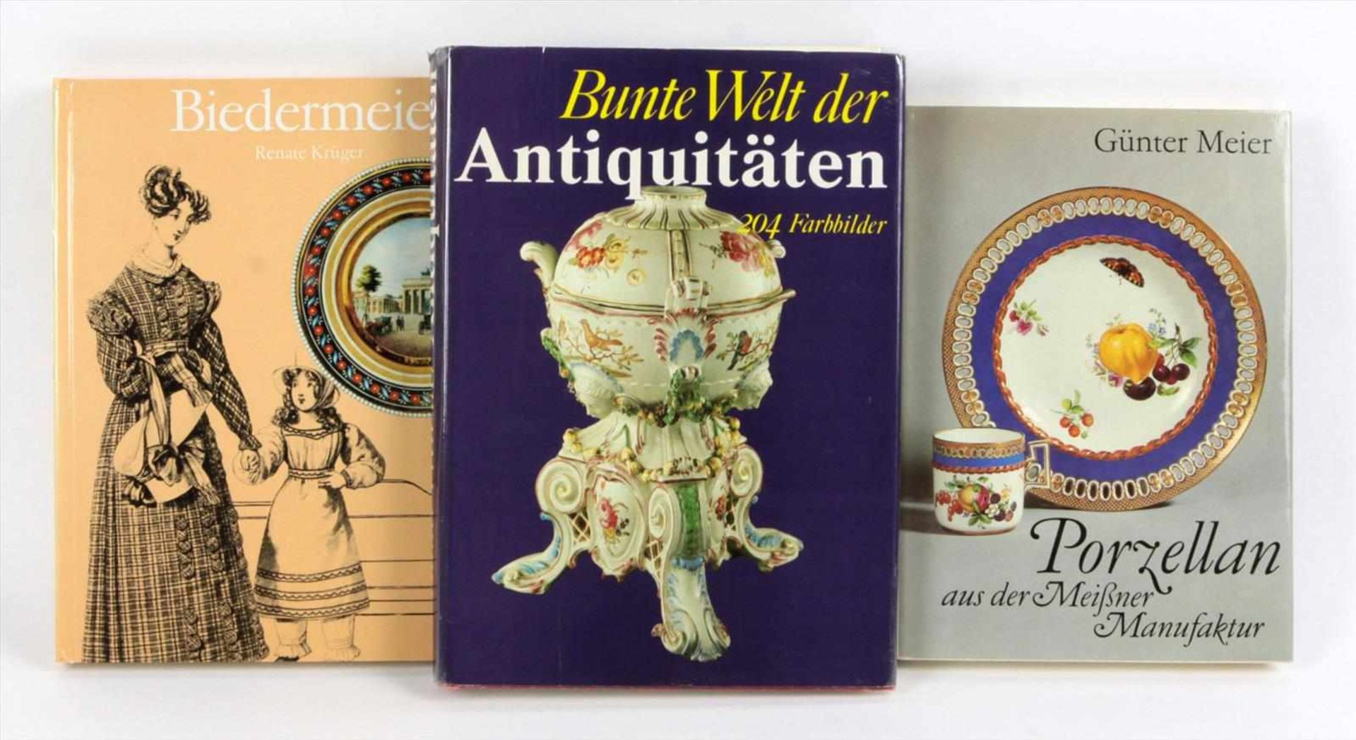 Biedermeier u.a. 3 Bücher, dabei Renate Krüger *Biedermeier* Eine Lebenshaltung zwischen 1815 u.