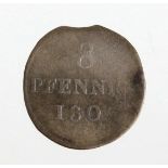 8 Sachsenpfennig 1809 Sachsen, 8 Pfennig 1809 H, Sachsen-Albertinische Linie Friedrich August I.