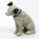 Spar- Hund Gußeisen, farbig, zweiteiliger verschraubter Hundekorpus mit Einwurfschlitz auf dem