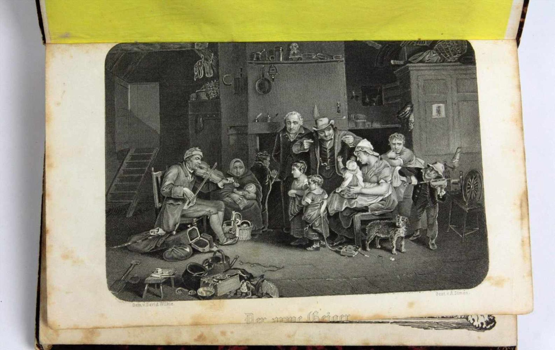 Volks-Kalender für 1853 Hrsg. von Karl Steffens. Mit 8 Stahlstichen, davon 1 von Theodor Hosemann - Bild 2 aus 2