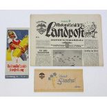 Lot Reichsnährstand 1935/40 dabei Zeitschrift Nationalsozialistische Landpost vom 10.9.1937,