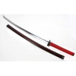 Samurei Schwert mit Scheide Nachbildung eines antiken Samurei-Schwertes mit lackierter